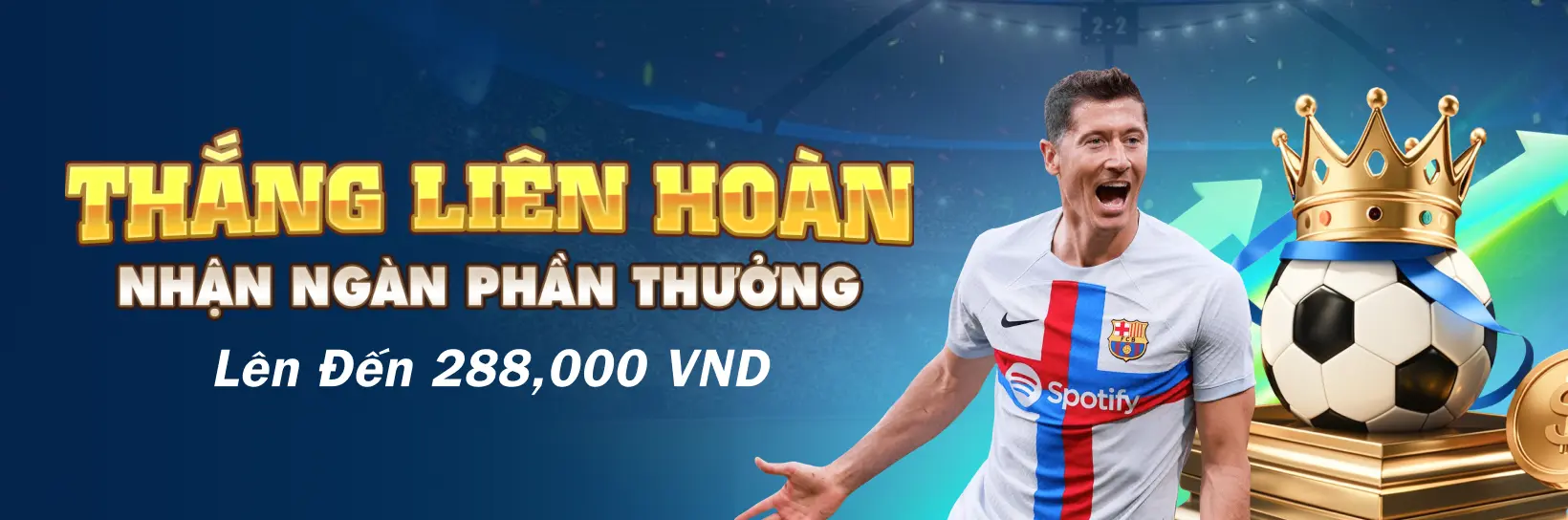 Cược Thể Thao Thắng Liên Tiếp - Nhận Ngay Thưởng 288,000 VND CO88