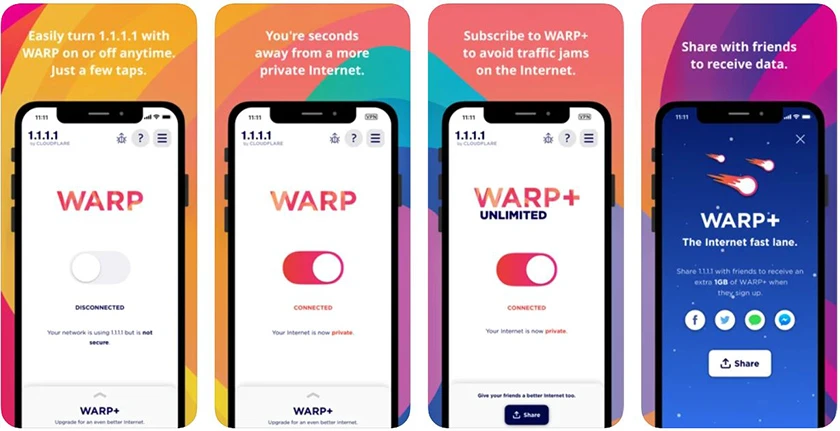 Hướng dẫn cài đặt và sử dụng App 1.1.1.1