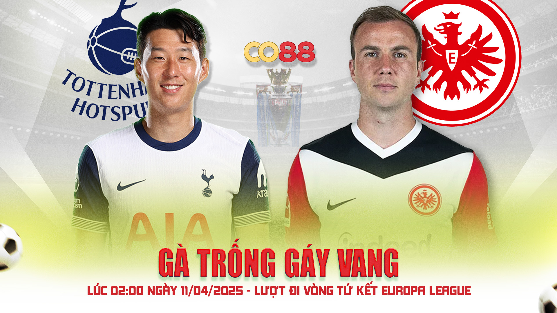 02:00 - 11/04/2025 | Tottenham vs Frankfurt – Tứ kết lượt đi Europa League CO88