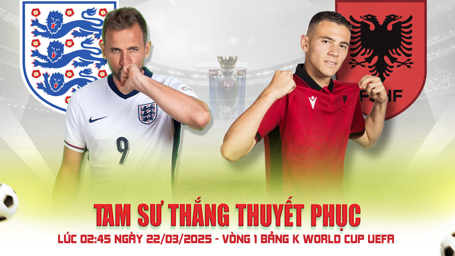 Anh vs Albania - Vòng loại World Cup 2026 khu vực châu Âu CO88